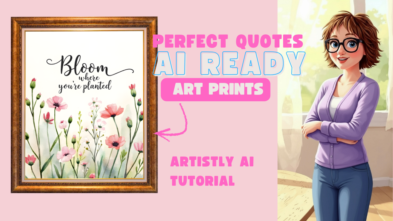 Artistly AI Hacks: Print-Ready Wall Art with Perfect Quotes (Text Agent Fixes)