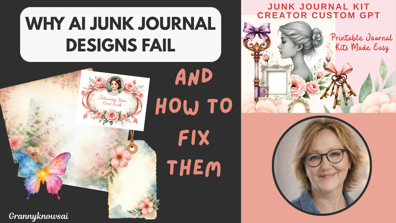 Stop Wasting AI Prompts: How to Create Cohesive, Etsy-Ready Junk Journal Kits with AI